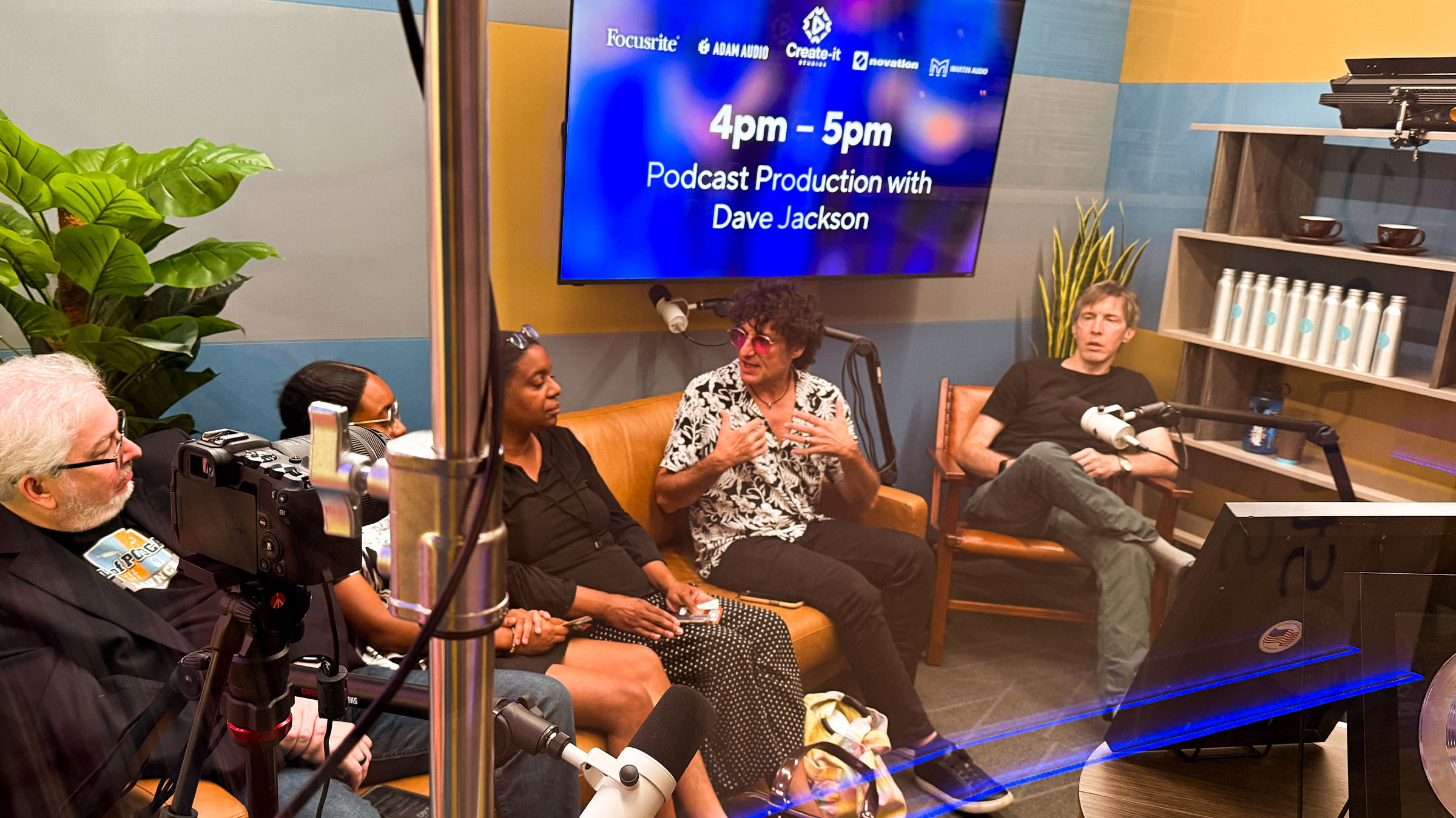 Attendees of the Create-it Takeover could freely participate in several individual workshop sessions, including Podcast Production with Dave Jackson (pictured).