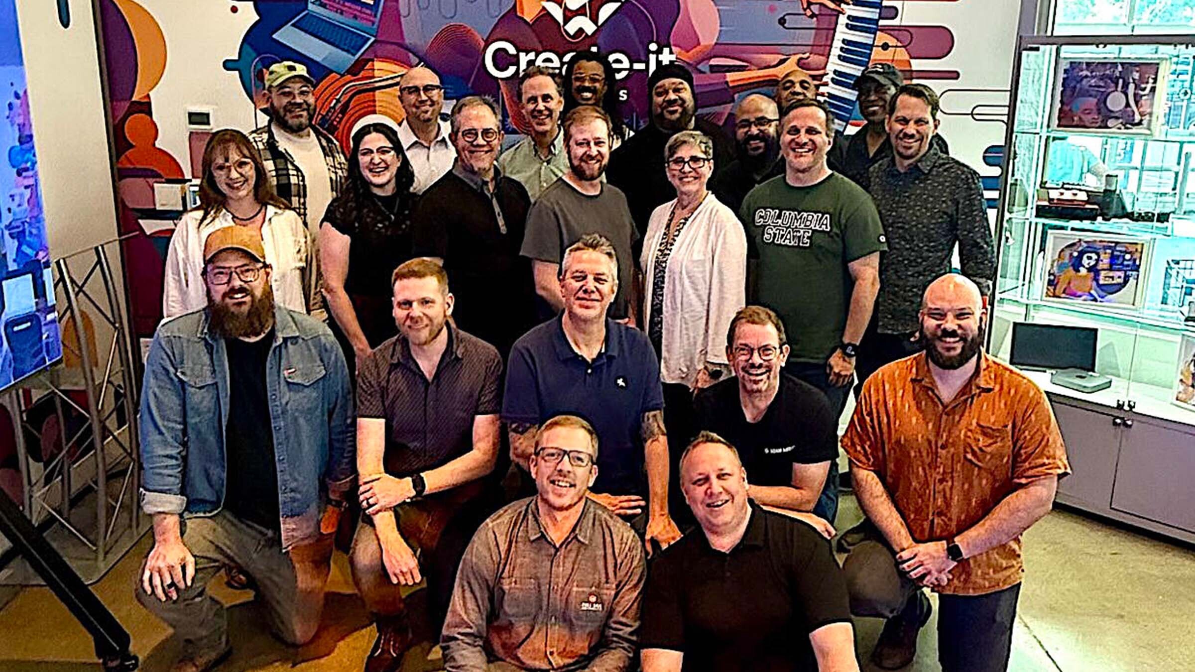 Attendees of the Focusrite Group&rsquo;s inaugural Educational Summit, held August 14-15 at the cutting-edge Create-it Studios in Franklin, TN. 
